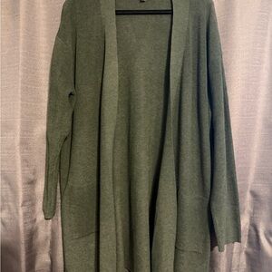 Terra & Sky Olive Cardigan Sweater